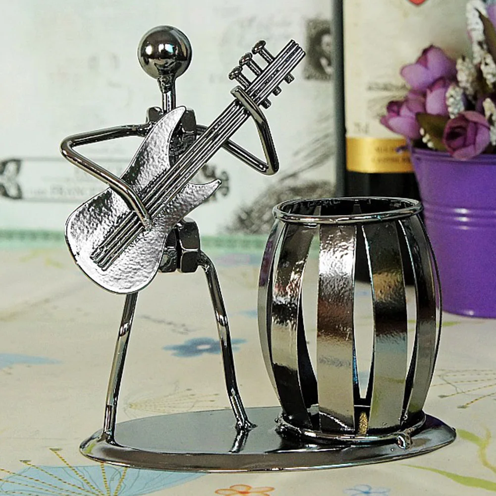 Musician Miniature Durable Pen Holder DIY Decoration Home Storage Gift Desktop Ornament Office Free Standing Iron Man Shaped
Musician Miniature Durable Pen Holder DIY Decoration Home Storage Gift Desktop Ornament Office Free Standing Iron Man Shaped