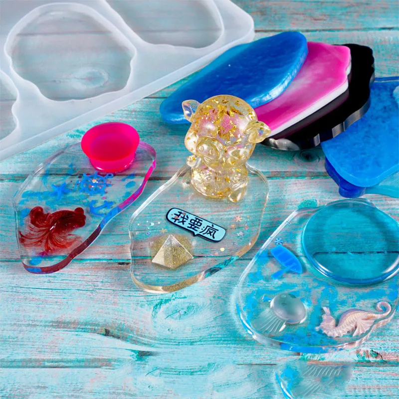 Irregular Large Table Mold Tray Set Multi-standard Base Tea Base Silicone Mold UV Resin Jewelry Molds
Irregular Large Table Mold Tray Set Multi-standard Base Tea Base Silicone Mold UV Resin Jewelry Molds