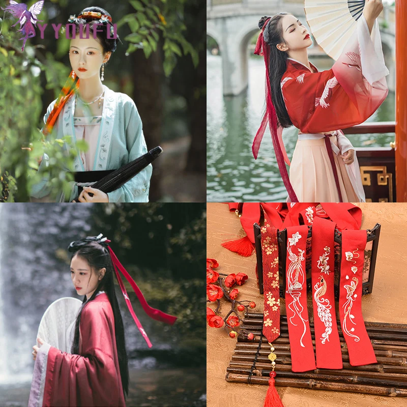 YYOUFU Chinese Style Headband Belt Antiquity Hanfu Costume Headdress Chiffon Hair Traditional Band Girls Headwear Women Jewelry
YYOUFU Chinese Style Headband Belt Antiquity Hanfu Costume Headdress Chiffon Hair Traditional Band Girls Headwear Women Jewelry