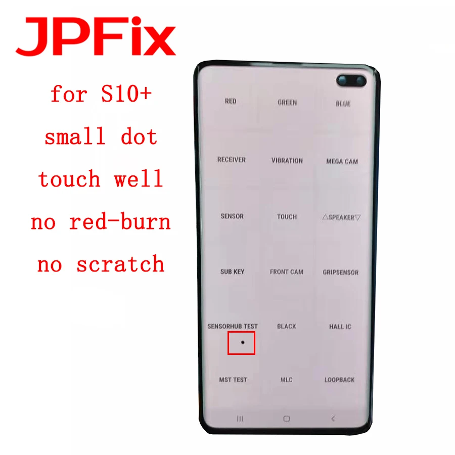 JPFIX Defective LCD Display for SAMSUNG GALAXY S10+ S10 Plus SM-G975F/DS LCD & Touch Screen Digitizer Assembly Replacement Parts
JPFIX Defective LCD Display for SAMSUNG GALAXY S10+ S10 Plus SM-G975F/DS LCD & Touch Screen Digitizer Assembly Replacement Parts