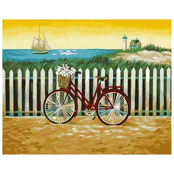 Paint By Numbers DIY Acrylic Painting Kit for Kids & Adults 40X45cm Bicycle with 3 Brushes
Paint By Numbers DIY Acrylic Painting Kit for Kids & Adults 40X45cm Bicycle with 3 Brushes