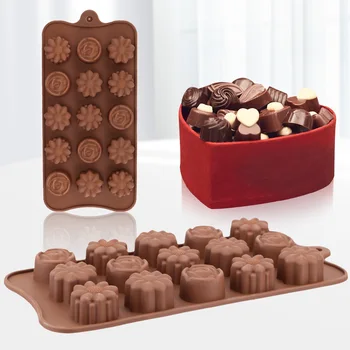 15-Cavity Variety DIY Non-stick Chocolate Baking Tools Cake Mold Silicone Chocolate Mold Jelly and Candy Mold 3D Mould
15-Cavity Variety DIY Non-stick Chocolate Baking Tools Cake Mold Silicone Chocolate Mold Jelly and Candy Mold 3D Mould