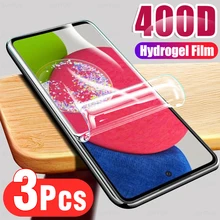 3pcs pleine couverture hydrogel film pour samsung galaxy a52s 5g 6.5 