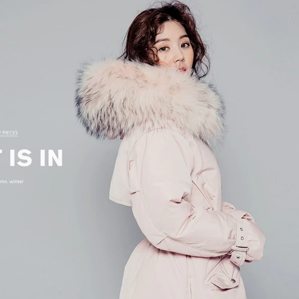 Winter Pink Coat Female Warm Fit 90% Duck Down Jacket Women Clothes Real Raccoon Fur Hooded Down Parka 201901
Winter Pink Coat Female Warm Fit 90% Duck Down Jacket Women Clothes Real Raccoon Fur Hooded Down Parka 201901