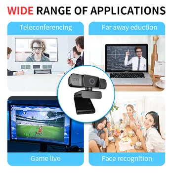 USB HD 1080P Webcam Built-in Microphone High-end Video Auto Focus High-end Video Call Camera For PC Laptop Video Conferencing
USB HD 1080P Webcam Built-in Microphone High-end Video Auto Focus High-end Video Call Camera For PC Laptop Video Conferencing