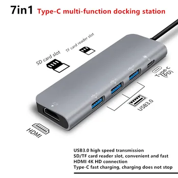 Hub C-type USB 3.0 multi-interface 4K HDMI adapter for smart phone MacBook Pro Air Huawei Mate 30 P20 Pro Samsung S8 9+ Type-C
Hub C-type USB 3.0 multi-interface 4K HDMI adapter for smart phone MacBook Pro Air Huawei Mate 30 P20 Pro Samsung S8 9+ Type-C