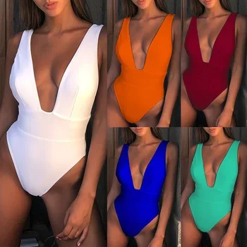 Deep v-neck one piece swimsuit female monokini neon biquini women 2020 summer High cut sexy bikini Floral print swimwear
Deep v-neck one piece swimsuit female monokini neon biquini women 2020 summer High cut sexy bikini Floral print swimwear