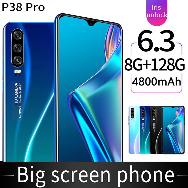 6.3inch Android Smartphone Global Version Cellphone Dual SIM Camera Mobile Phone 3G 4G Cell Smart Phones Face Unlock Handset
6.3inch Android Smartphone Global Version Cellphone Dual SIM Camera Mobile Phone 3G 4G Cell Smart Phones Face Unlock Handset
