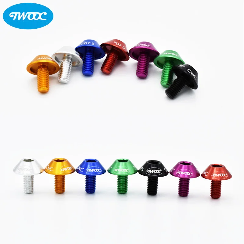 TWOOC 2 pcs 12mm Bicycle Water Bottle Cage Holder Screws ,CNC AL 7075 Screws for MTB Bike Disc Brakes Cycling Accessories
TWOOC 2 pcs 12mm Bicycle Water Bottle Cage Holder Screws ,CNC AL 7075 Screws for MTB Bike Disc Brakes Cycling Accessories