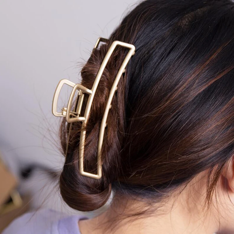 Women Geometric Hair Claw Solid Color Hair Crab Retro Square Shape Hair Clips Claws Hair Accessories Large Size Hairpin
Women Geometric Hair Claw Solid Color Hair Crab Retro Square Shape Hair Clips Claws Hair Accessories Large Size Hairpin