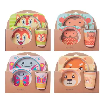5pcs/set Cartoon Animal Dinner Plates Plat Baby Dinnerware Set Bamboo Fibe Children Feeding Container Tableware Set
5pcs/set Cartoon Animal Dinner Plates Plat Baby Dinnerware Set Bamboo Fibe Children Feeding Container Tableware Set