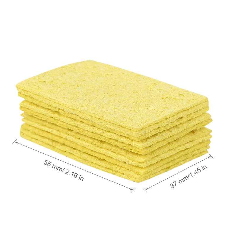 JCD High Quality Cleaner Sponge Soldering Iron Cleaning Yellow Sponge 10pcs/lot Welding Soldering Iron Tips Cleaner Pads Tools
JCD High Quality Cleaner Sponge Soldering Iron Cleaning Yellow Sponge 10pcs/lot Welding Soldering Iron Tips Cleaner Pads Tools