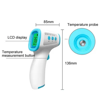 LCD Monitor Infrared Thermometer Infrared Thermometer Laser Precise Non-contact Infrared Digital
LCD Monitor Infrared Thermometer Infrared Thermometer Laser Precise Non-contact Infrared Digital