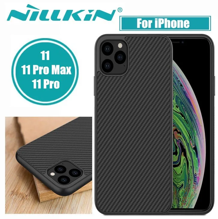 Nillkin Synthetic fiber Carbon PP Plastic Back Cover for iPhone 11 Case 6.1'' thin for iPhone 11 Pro Max 5.8" 6.5"
Nillkin Synthetic fiber Carbon PP Plastic Back Cover for iPhone 11 Case 6.1'' thin for iPhone 11 Pro Max 5.8" 6.5"