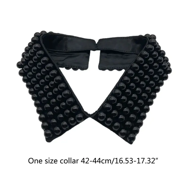 Women Handmade Beading Faux Pearls Layers Bib Lapel Fake Collar Necklace Choker B95F
Women Handmade Beading Faux Pearls Layers Bib Lapel Fake Collar Necklace Choker B95F