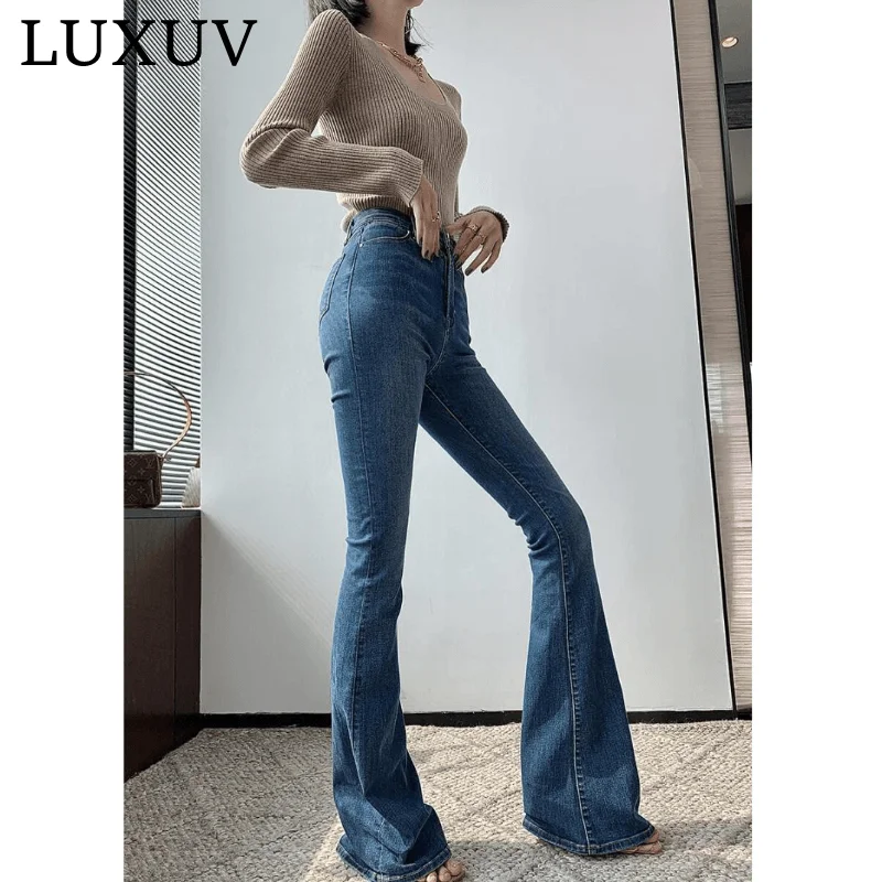 

LUXUV Sweatpants Women's Trousers Cargo Urban Wide Leg Pants Sets Streetwear Tracksuit Denim Overalls Baggy Jeans Office Lady