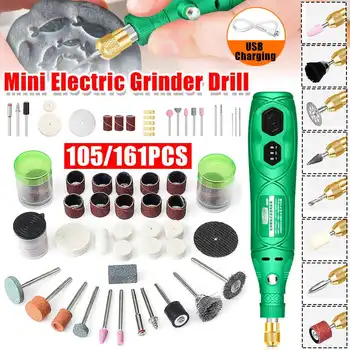 Mini Grinder Machine Electric Engraving Engraver Pen Carve Tool For Jewelry Metal Glass Polished Carving With 105/161pcs Acces
Mini Grinder Machine Electric Engraving Engraver Pen Carve Tool For Jewelry Metal Glass Polished Carving With 105/161pcs Acces