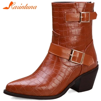 Karinluna 2019 top quality winter big size 48 western boots shoes woman female shoes buckles ankle boots women cowboy boot
Karinluna 2019 top quality winter big size 48 western boots shoes woman female shoes buckles ankle boots women cowboy boot