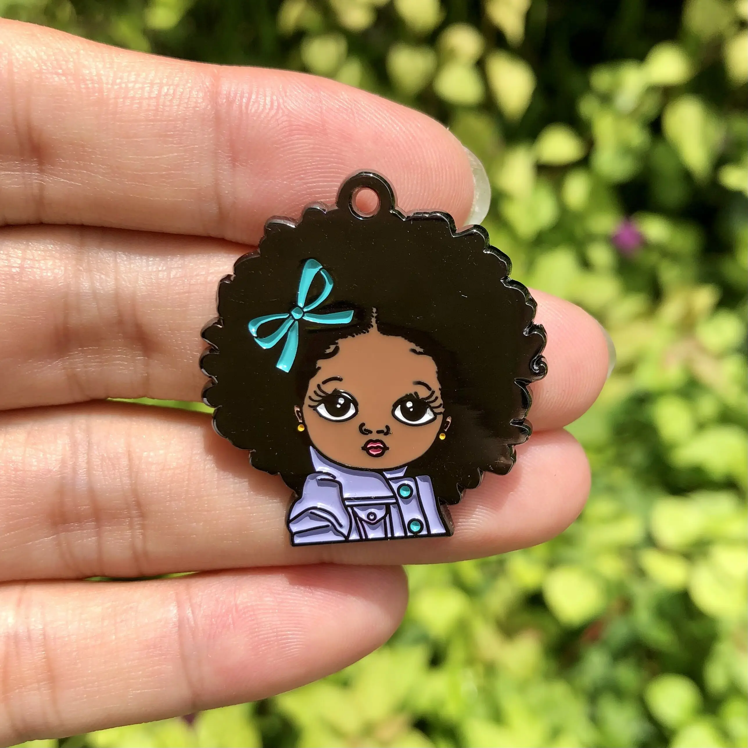 Очаровательная эмалированная Подвеска для женщин, Ювелирное Украшение для браслета, колье, серьги, брелка в стиле афро маленькой принцессы, 5 шт.
Очаровательная эмалированная Подвеска для женщин, Ювелирное Украшение для браслета, колье, серьги, брелка в стиле афро маленькой принцессы, 5 шт.