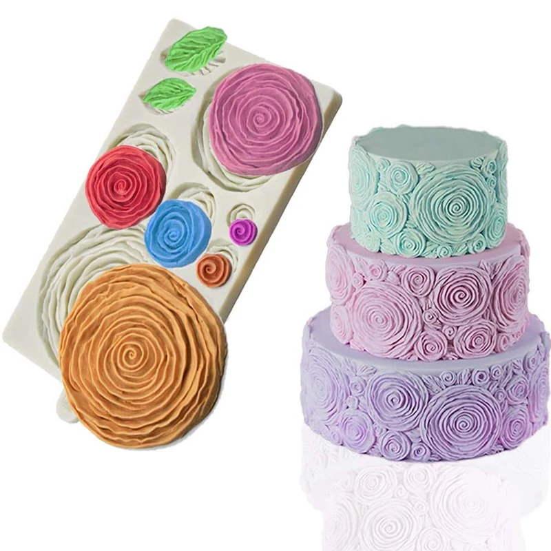 Rosette Fondant Mold Silicone Rose Flower and Leaf Fondant Mold for Sugarcraft Cake Decortion Gumpaste Icing
Rosette Fondant Mold Silicone Rose Flower and Leaf Fondant Mold for Sugarcraft Cake Decortion Gumpaste Icing
