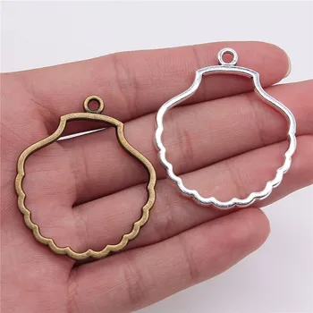 WYSIWYG 4pcs 45x39mm Shell Shape Metal Frame Charm Uv Resin Epoxy Cabochon Setting Bezel Setting Photo Frame
WYSIWYG 4pcs 45x39mm Shell Shape Metal Frame Charm Uv Resin Epoxy Cabochon Setting Bezel Setting Photo Frame