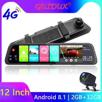 QUIDUX Android 11.66" Touch Car Mirror Video 4G Dash Cam GPS Navigator ADAS FHD 1080P Dual Camera rearview mirror DVR Recorder
QUIDUX Android 11.66" Touch Car Mirror Video 4G Dash Cam GPS Navigator ADAS FHD 1080P Dual Camera rearview mirror DVR Recorder