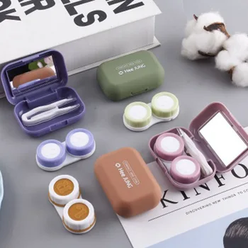 Frosted Mini Rubber Paint Square Contact Lens Case With Mirror Women Colored Contact Lenses Box Eyes Contact Lens Container
Frosted Mini Rubber Paint Square Contact Lens Case With Mirror Women Colored Contact Lenses Box Eyes Contact Lens Container