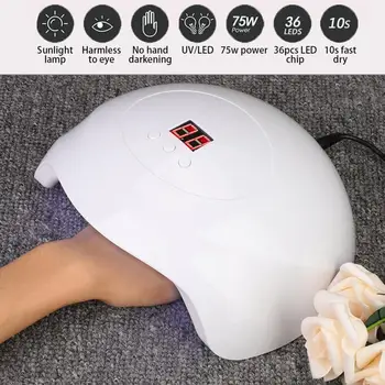 Lamp For Nails Infrared Intelligent LED UV Gel Lamp Curing Machine Nail Polish Dryer Manicure Tool Nail Dryer
Lamp For Nails Infrared Intelligent LED UV Gel Lamp Curing Machine Nail Polish Dryer Manicure Tool Nail Dryer