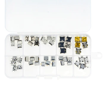 50PCS/BOX 10 Models Each 5PCS Micro Female USB Connector Usb Jack Socket Female For MP 3 4 5 Other Mobile Accessories
50PCS/BOX 10 Models Each 5PCS Micro Female USB Connector Usb Jack Socket Female For MP 3 4 5 Other Mobile Accessories