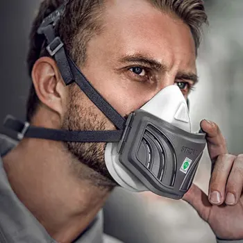 PM2.5 Respirator Air Filter Reusable Outdoor Pollen Allergy Anti Fog Haze Protective Industrial Construction Half Face Dust Mask
PM2.5 Respirator Air Filter Reusable Outdoor Pollen Allergy Anti Fog Haze Protective Industrial Construction Half Face Dust Mask