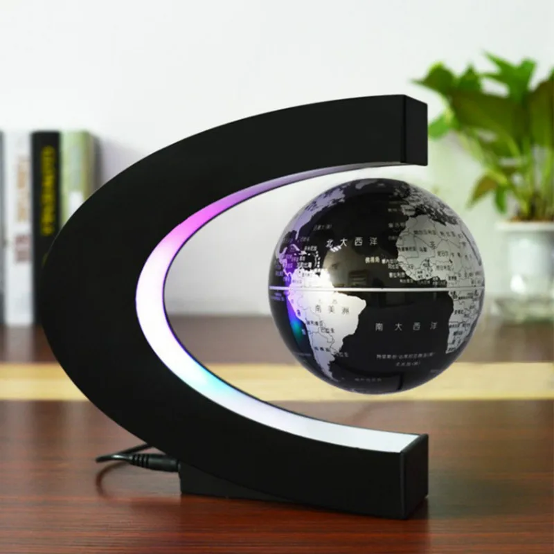 C Shape Magnetic Levitation Globe Geography Magnetic Floating Globe World Map Creative Gifts School Teaching Equipment LED Light
C Shape Magnetic Levitation Globe Geography Magnetic Floating Globe World Map Creative Gifts School Teaching Equipment LED Light