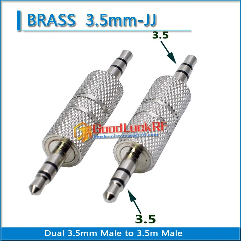 Dual 3.5mm 1/8" inch Male to 3.5mm 1/8" inch Male Plug Mono Straight Coaxial Audio Adapter Converter Coax RF Adapters AUX AUDIO
Dual 3.5mm 1/8" inch Male to 3.5mm 1/8" inch Male Plug Mono Straight Coaxial Audio Adapter Converter Coax RF Adapters AUX AUDIO