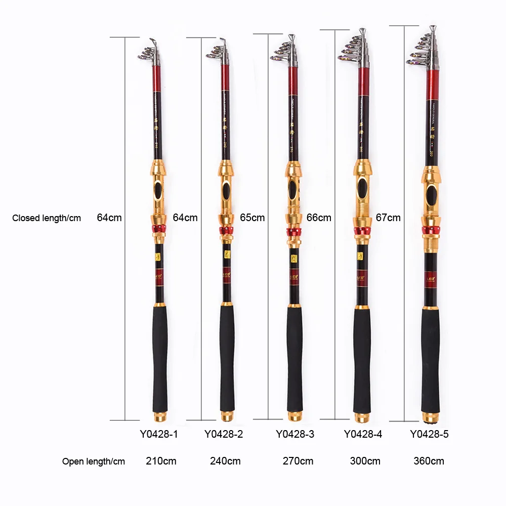 Portable Carbon Hard Fishing Rod Superhard Telescopic Fishing Rod Spinning Sea Rod 2.1m 2.4m 2.7m 3m 3.6m Pesca telescopic rod
Portable Carbon Hard Fishing Rod Superhard Telescopic Fishing Rod Spinning Sea Rod 2.1m 2.4m 2.7m 3m 3.6m Pesca telescopic rod