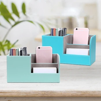 Multi-function Leather Desk Stationery Organizer Pen Pencil Holder Business Cards Stand Remote Control Storage Box
Multi-function Leather Desk Stationery Organizer Pen Pencil Holder Business Cards Stand Remote Control Storage Box