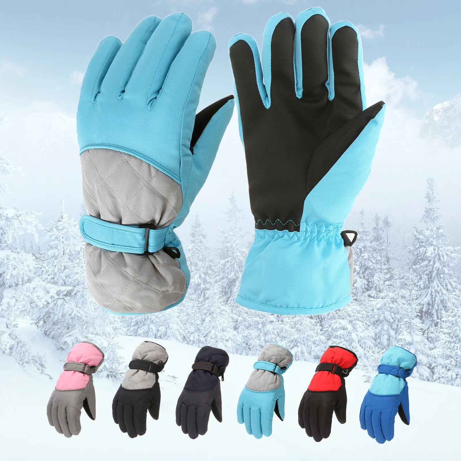 Children's Gloves Skiing And Windproof Cycling All Fingers Gloves In Winter Suitable For Children Aged 9-14 Handschoenen Kind
Children's Gloves Skiing And Windproof Cycling All Fingers Gloves In Winter Suitable For Children Aged 9-14 Handschoenen Kind