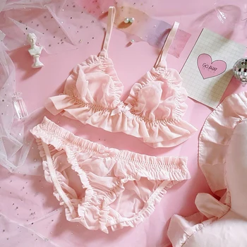 Strawberry Printing Heart Star Noble Girl Bralette Lingerie and Panties Ultra-thin Women Underwear Set Sexy Chiffon Lace Bra Set
Strawberry Printing Heart Star Noble Girl Bralette Lingerie and Panties Ultra-thin Women Underwear Set Sexy Chiffon Lace Bra Set