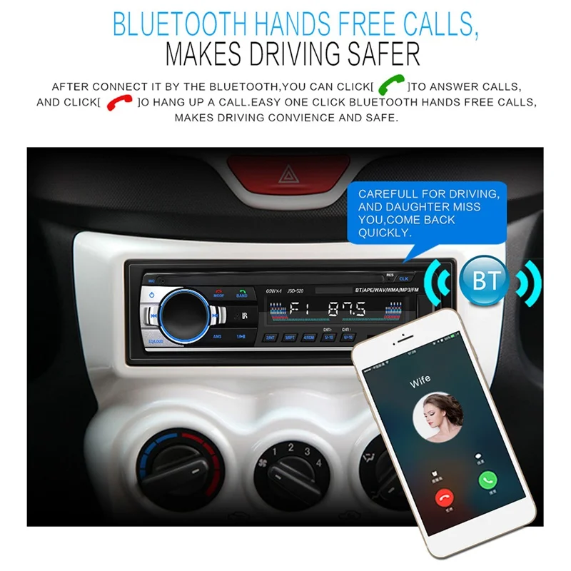 Car Interior Radio MP3 Player Digital Bluetooth FM Autoradio Stereo USB Audio Music Player With Remote Control
Car Interior Radio MP3 Player Digital Bluetooth FM Autoradio Stereo USB Audio Music Player With Remote Control
