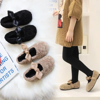 Size 21-36 Autumn Winter Warm Fur Girls Shoes Cute Bowtie Flat Mocassins Toddler Girl Shoes
Size 21-36 Autumn Winter Warm Fur Girls Shoes Cute Bowtie Flat Mocassins Toddler Girl Shoes
