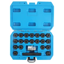 22Pcs Wheel Lock Kit Special Tire Anti-Theft Screw Removal Tool For Vag Anti-Theft Screw Sleeve Wheel Lugnut Sleeve
22Pcs Wheel Lock Kit Special Tire Anti-Theft Screw Removal Tool For Vag Anti-Theft Screw Sleeve Wheel Lugnut Sleeve