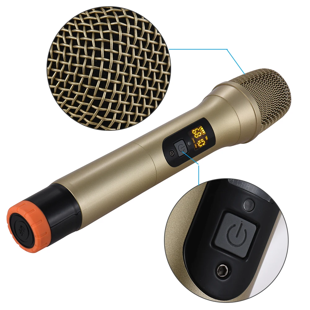 UHF Handheld Wireless Microphone Mic System 48 Channels for Karaoke Meeting Speech Home Entertainment
UHF Handheld Wireless Microphone Mic System 48 Channels for Karaoke Meeting Speech Home Entertainment