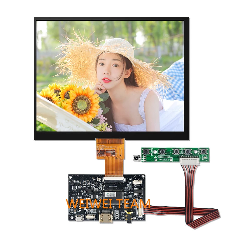 Wisecoco 8 inch HJ080IA-01E 1024*768 IPS LCD Display For Raspberry Pi 3 HDMI LVDS Drive Board Speaker Out Earphone Interface
Wisecoco 8 inch HJ080IA-01E 1024*768 IPS LCD Display For Raspberry Pi 3 HDMI LVDS Drive Board Speaker Out Earphone Interface