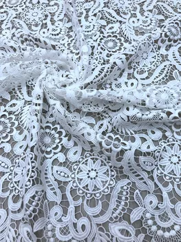 5 yards Pure White Soft African Guipure Lace High Quality Plain Peach Couple Cord Lace Cupion Fabric For Wedding Dress
5 yards Pure White Soft African Guipure Lace High Quality Plain Peach Couple Cord Lace Cupion Fabric For Wedding Dress