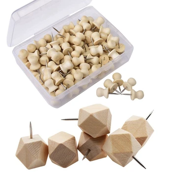 100x Wood Push Pins,Decorative Thumb Tacks Used on Cork Boards or Maps & 18Pcs Geometric Wood Decorative Push Pins
100x Wood Push Pins,Decorative Thumb Tacks Used on Cork Boards or Maps & 18Pcs Geometric Wood Decorative Push Pins