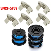 5 Set Spool Line + Cap Cover For Ryobi RAC124 OLT1831S RLT1830H13 OLT1831 Easy To Install And Reliable To Use Cap Covers
5 Set Spool Line + Cap Cover For Ryobi RAC124 OLT1831S RLT1830H13 OLT1831 Easy To Install And Reliable To Use Cap Covers