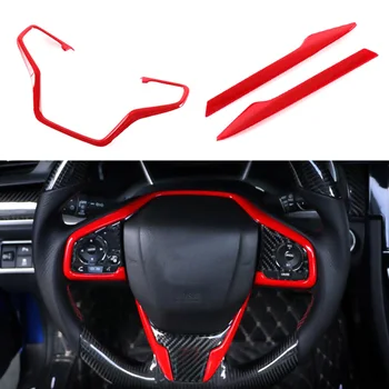3Pcs Car Steering Wheel Decoration Cover Red ABS Inner Steering Wheel Frame Cover Trim For Honda Civic 10th 2016 2017 2018
3Pcs Car Steering Wheel Decoration Cover Red ABS Inner Steering Wheel Frame Cover Trim For Honda Civic 10th 2016 2017 2018