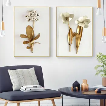 Golden Plant Leaves Flowers Wall Art Poster Nordic Abstract Canvas Painting for Aisle Living Room Decoration Modern Decor
Golden Plant Leaves Flowers Wall Art Poster Nordic Abstract Canvas Painting for Aisle Living Room Decoration Modern Decor