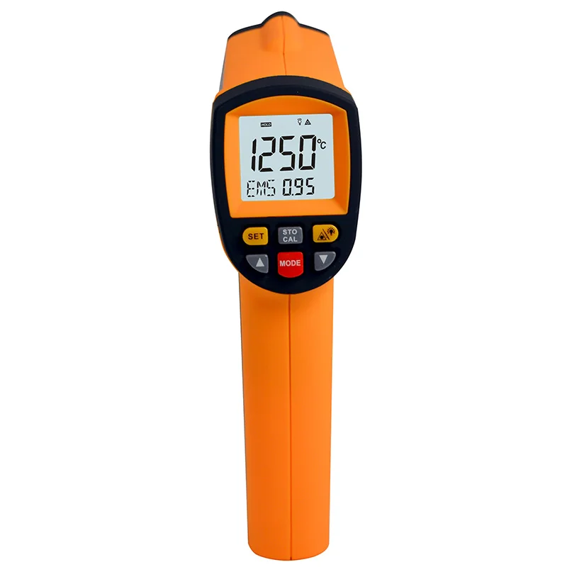 Hot Sale Digital Non Contact Infrared Thermometer Temperature Pyrometer IR Point GM1250(With Box)
Hot Sale Digital Non Contact Infrared Thermometer Temperature Pyrometer IR Point GM1250(With Box)