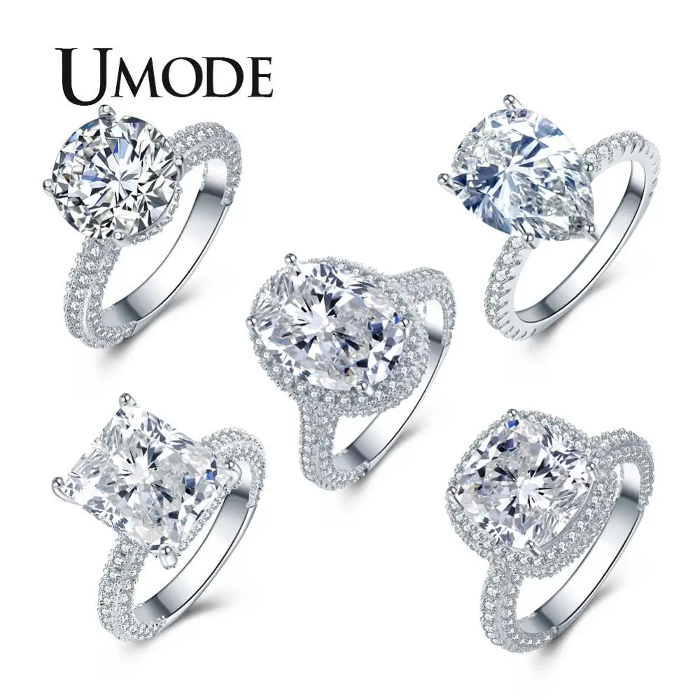 UMODE 2019 New High Quality Crystal Ring Silver Color Wedding Rings For Woman Luxury Full Zircon Ring Jewelry Gifts Girls
UMODE 2019 New High Quality Crystal Ring Silver Color Wedding Rings For Woman Luxury Full Zircon Ring Jewelry Gifts Girls