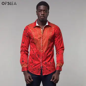 Opslea African Men Ethnic Print Slim Fit Shirt Dashiki Autumn New Fashion Long Sleeve Clothes African Casual Camisas Masculinas 
Opslea African Men Ethnic Print Slim Fit Shirt Dashiki Autumn New Fashion Long Sleeve Clothes African Casual Camisas Masculinas
