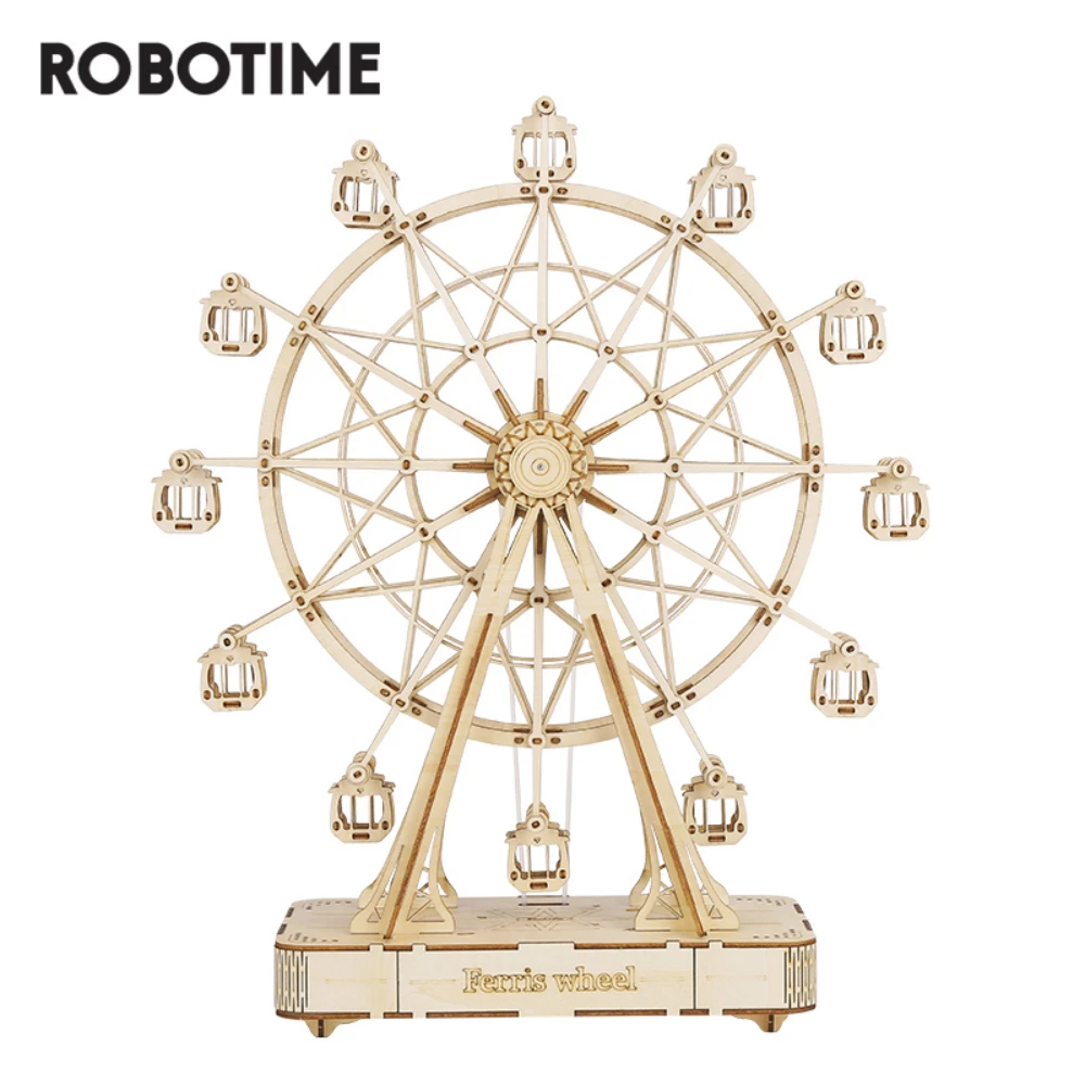Robotime 232pcs Rotatable DIY 3D Ferris Wheel Wooden Puzzle Game Assembly Music Box Toy Gift for Children Teens Adult TGN01
Robotime 232pcs Rotatable DIY 3D Ferris Wheel Wooden Puzzle Game Assembly Music Box Toy Gift for Children Teens Adult TGN01